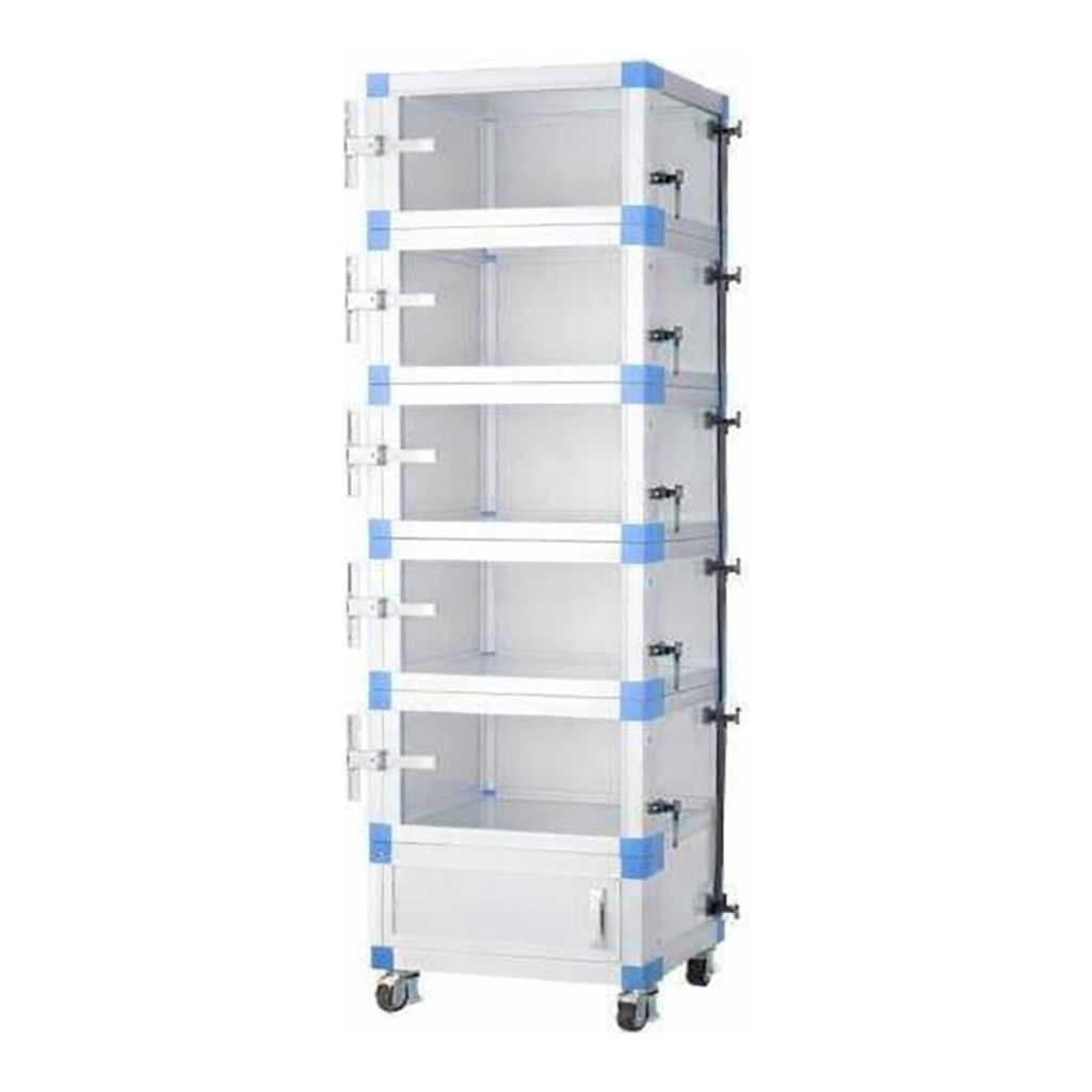 AS ONE Gas SubstitutIon Desiccator Multi-Chamber, 멀티챔버 가스치환 데시케이터 (각실 독립-3단)