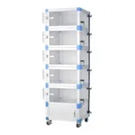 AS ONE Gas SubstitutIon Desiccator Multi-Chamber, 멀티챔버 가스치환 데시케이터 (각실 독립-3단)