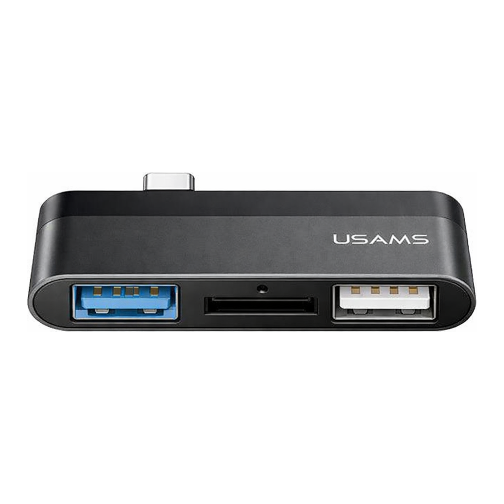 OFFICENEX [P]C타입 카드리더 겸용 미니허브(2USB+Micro SD/USAMS)
