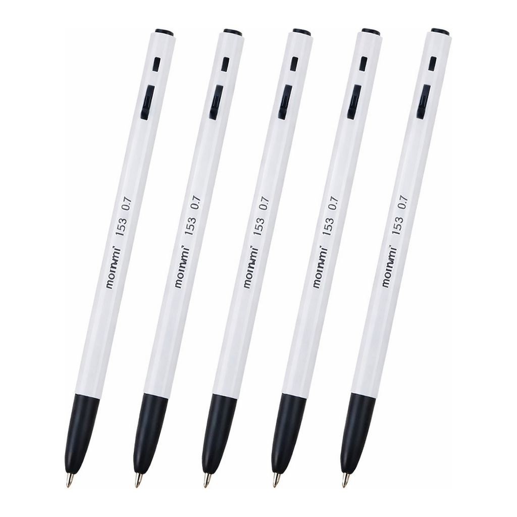 OFFICENEX 모나미 153볼펜(0.7mm 흑색/12EA)