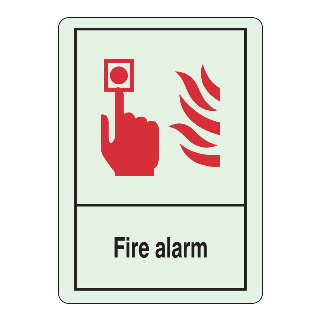 Brady Fire Alarm Sign
