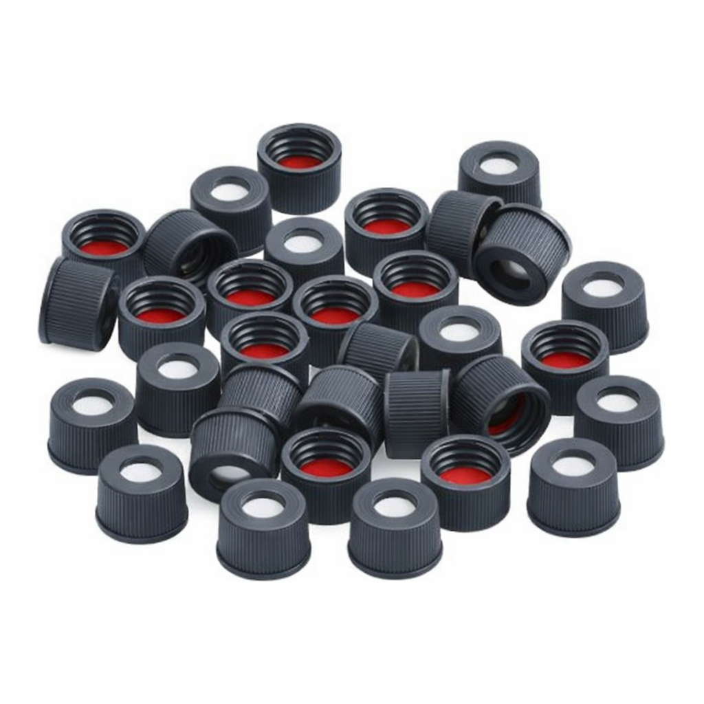 Restek Vial Closure, 8-425 Blk Closure 0.065in Red PTFE/White Silic 100PK
