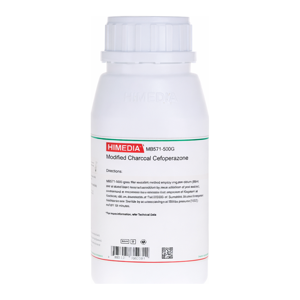 Himedia Modified Charcoal Cefoperazone deoxycholate Agar Base (mCCD agar)