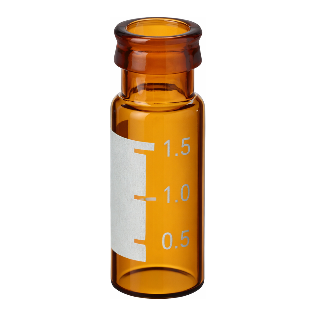 Restek Vials, Crimp Top, 12x32mm/2.0mL/11mm Ambr w/Mark Pack of 100