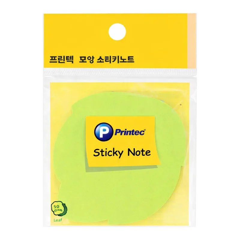 OFFICENEX 프린텍 DI011 스티키노트 모양스티키 잎 50매