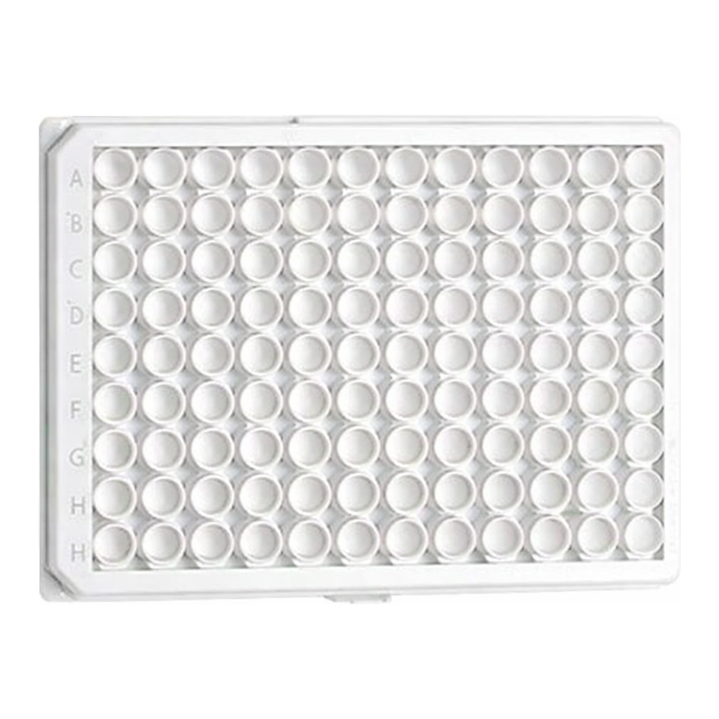 Greiner Bio One MICROPLATE, 96 WELL, PS, F-BOTTOM (CHIMNEY WELL)µCLEAR®, WHITE, MED. BINDING, 10 PCS./BAG