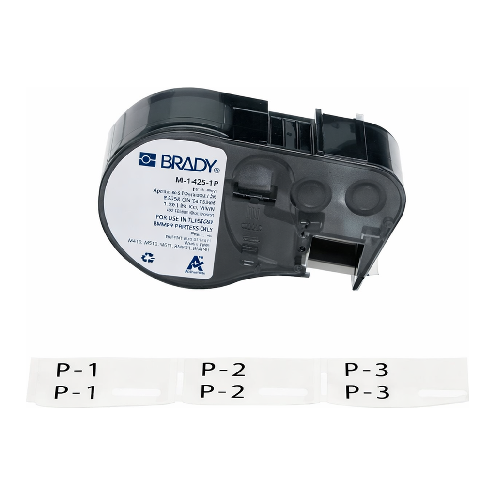 Brady P-Flag Matte Polypropylene Labels for M4 M5 Printers - 1.18" x 0.788"