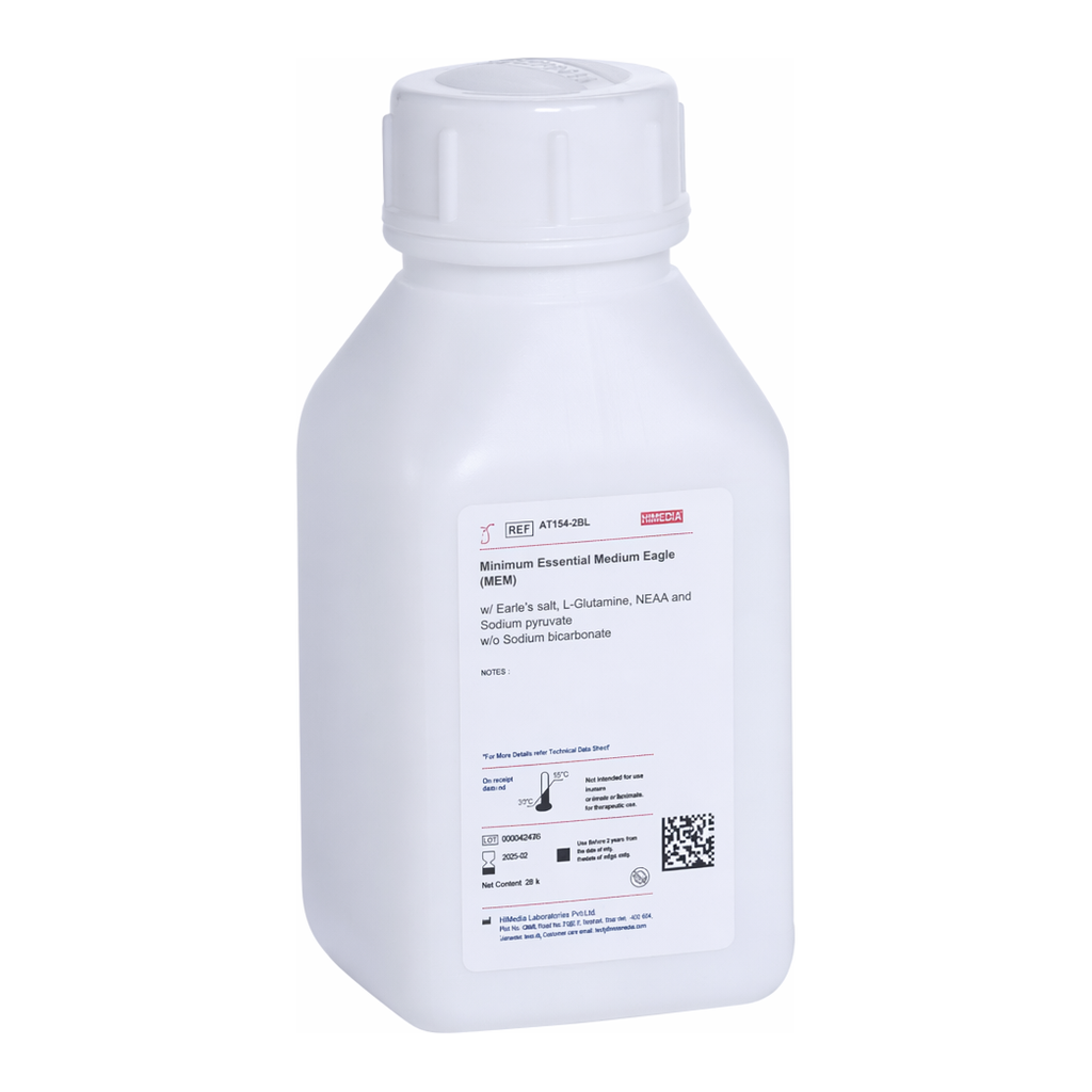 Himedia Minimum Essential Medium Eagle (MEM) w/ Earle`s salt, L-Glutamine, NEAA and Sodium pyruvate w/o Sodium bicarbonate