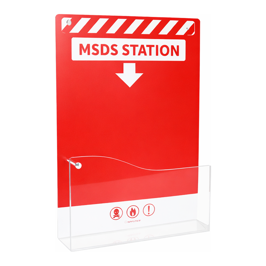 Safetyzip station MSDS 자료함 물질안전보건자료함 아크릴 자료함