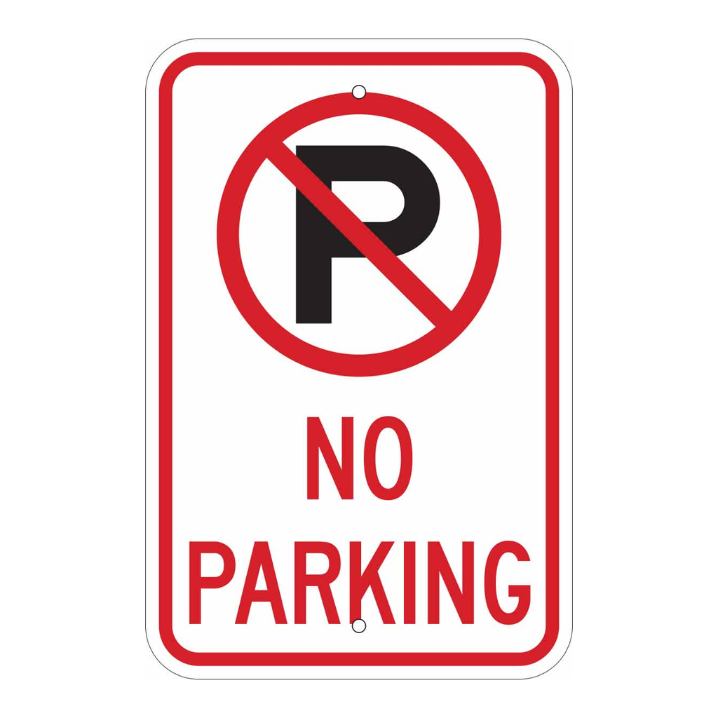 Brady No Parking Sign