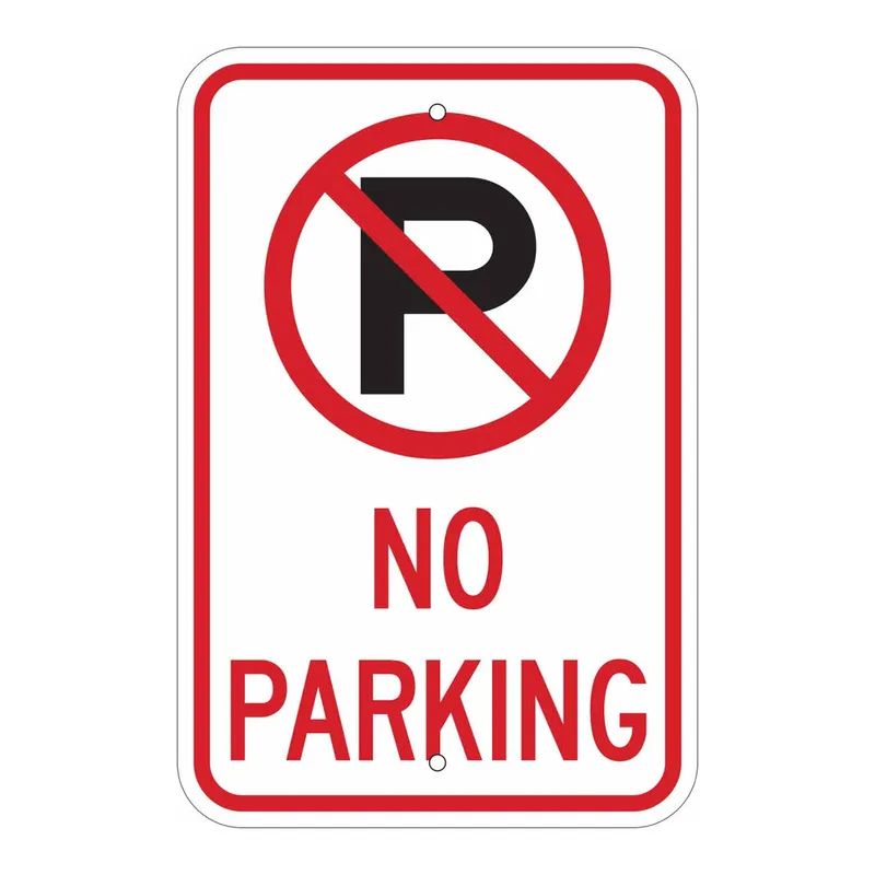 Brady No Parking Sign