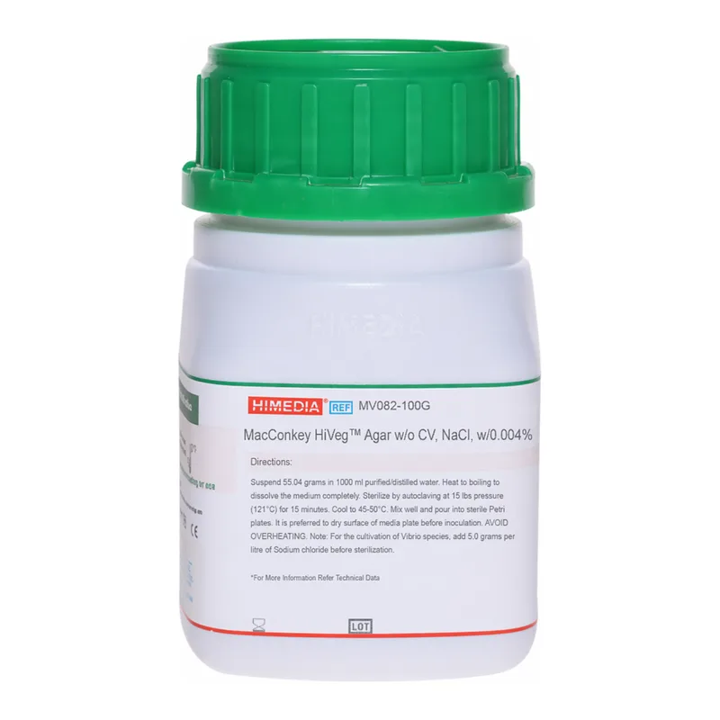 Himedia MacConkey HiVeg Agar w/o CV and NaCl, w/ 0.00 NR and 2.0% Agar