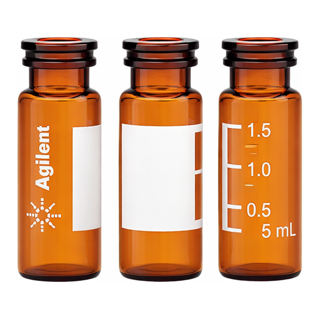 Agilent Vial,snap,2ml,ambr,WrtOn,SLN,100PK
