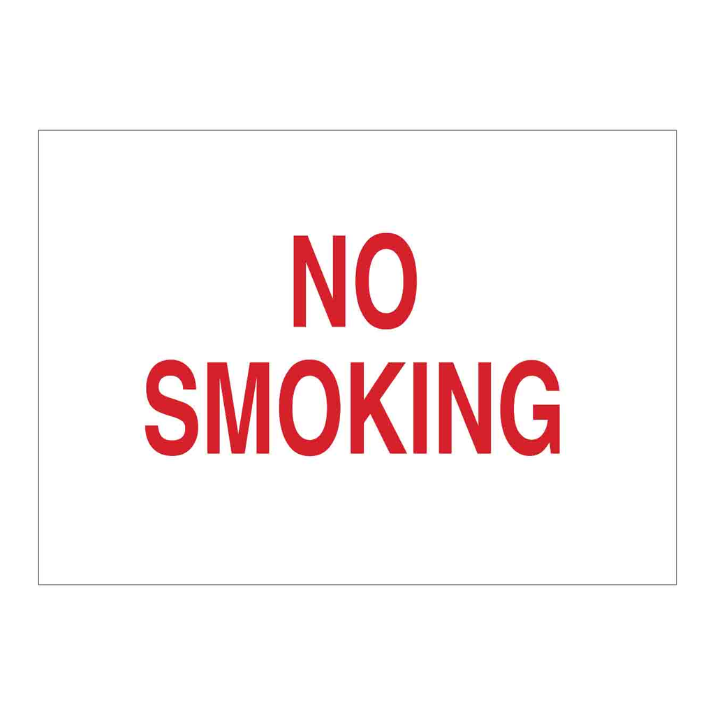 Brady No Smoking Sign