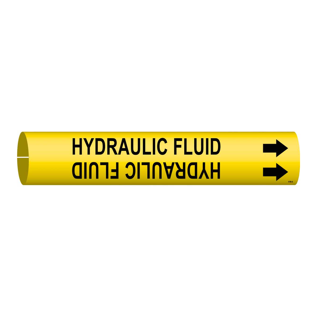 Brady HYDRAULIC FLUID Snap-On Pipe Marker