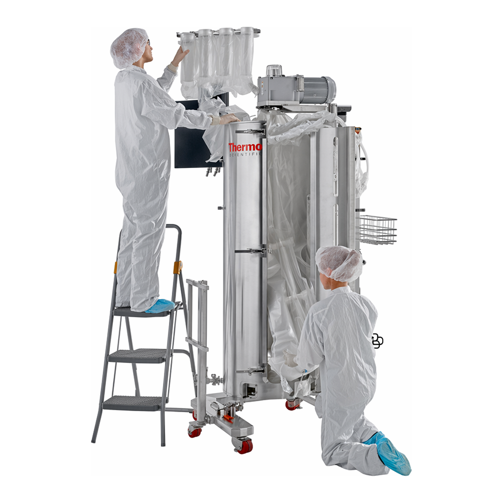 Thermo Fisher Scientific Thermo Scientific Single-Use Fermentor BioProcess Container, CX5-14 film, traditional ports, foam sensor, Meissner inlet, four 10-inch exhaust filters, 300 L