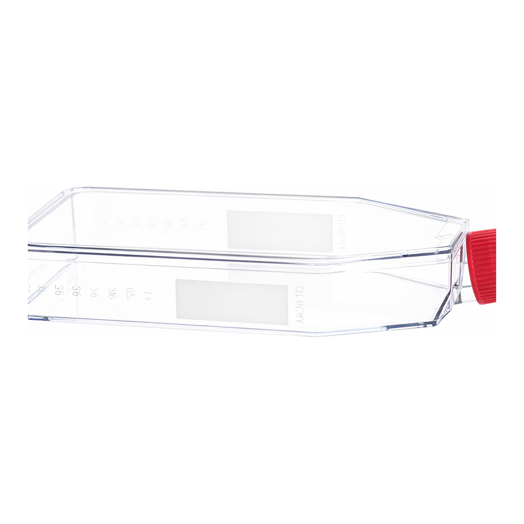 Greiner Bio One CELL CULTURE FLASK, 550 ML, 175 CM², PS,CLEAR, RED FILTER SCREW CAP, CELLSTAR® TC, FLAT FLASK DESIGN, STERILE, 5 PCS./BAG, TRIPLE PACKED