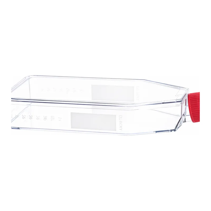 Greiner Bio One CELL CULTURE FLASK, 550 ML, 175 CM², PS,CLEAR, RED FILTER SCREW CAP, CELLSTAR® TC, FLAT FLASK DESIGN, STERILE, 5 PCS./BAG, TRIPLE PACKED