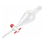 AS ONE Squibb Type Separatory Funnel with Teflon(R) Plug 50mL