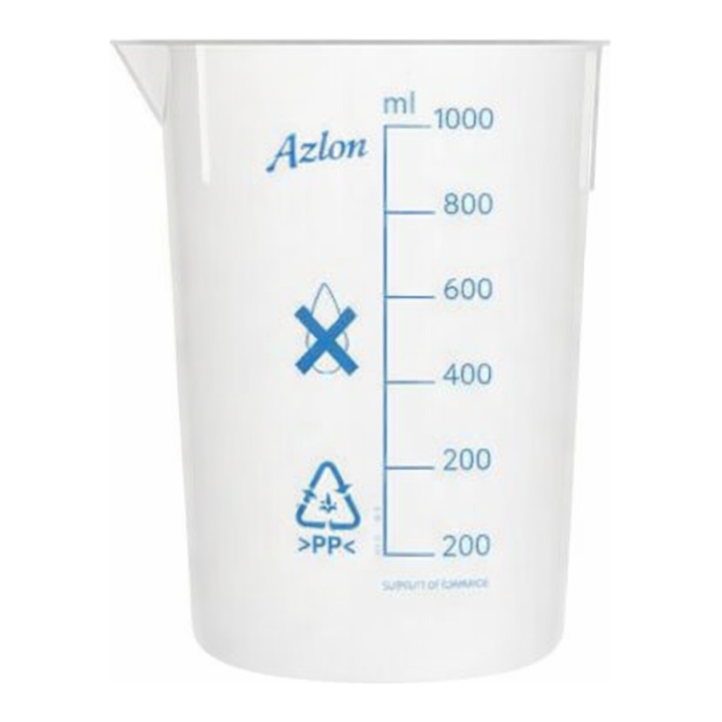 Merck Azlon Tapered Beakers with Printed Graduations