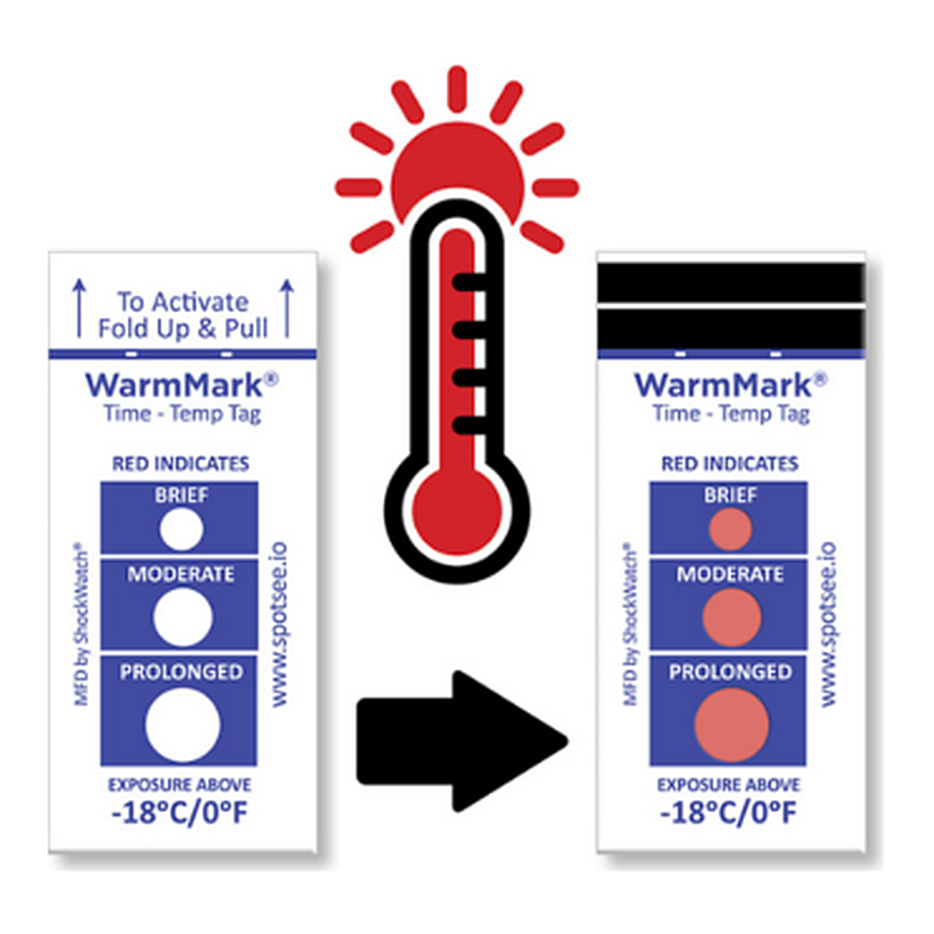 Spotsee WarmMark Temperature Indicator Labels and Stickers