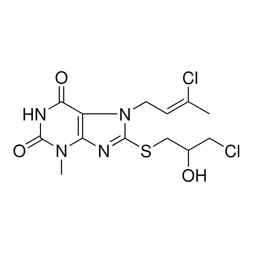 Merck 7-(3-CL-BUT-2-ENYL)-8-(3-CL-2- - 50 MG&