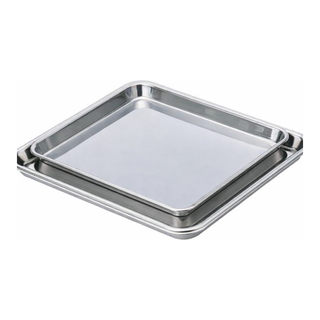 AS ONE Stainless Steel Square Tray, 스테인리스 트레이(정방형)