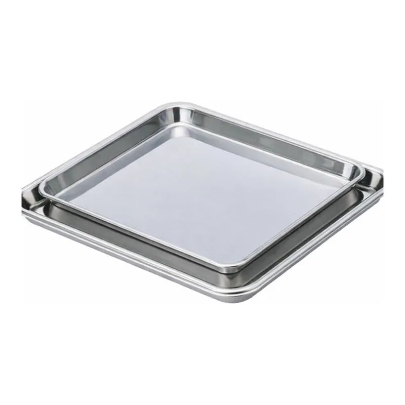 AS ONE Stainless Steel Square Tray, 스테인리스 트레이(정방형)