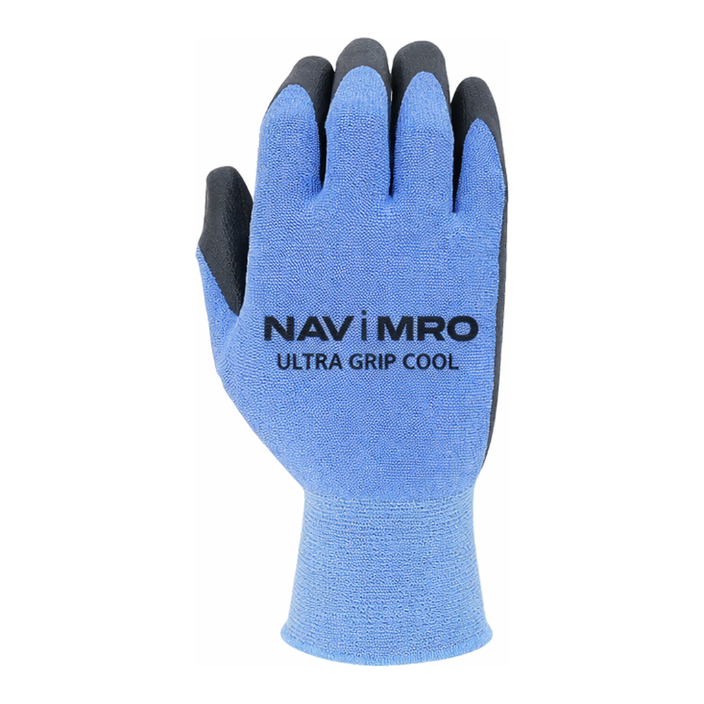 OFFICENEX [P]NBR 폼 코팅 장갑 (Ultra Grip COOL/M파랑/NAVI)