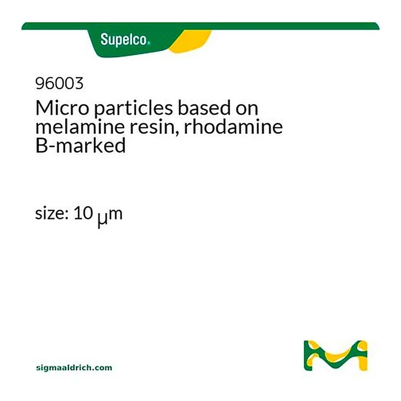 Merck Micro particles based on melamine resin, rhodamine B-marked