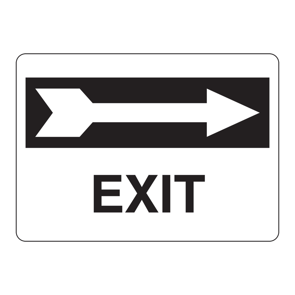 Brady Exit Sign