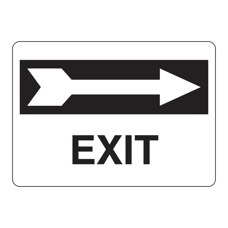 Brady Exit Sign