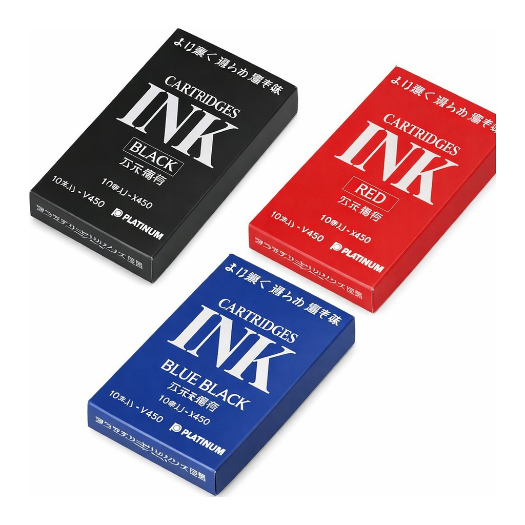 OFFICENEX 플래티넘 뉴 프레피 만년필 카트리지(적색/10개입/0.3mm)
