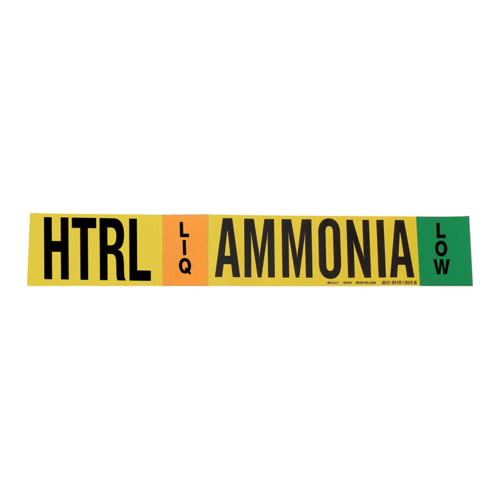 Brady HTRL LIQ AMMONIA LOW Pipe Marker