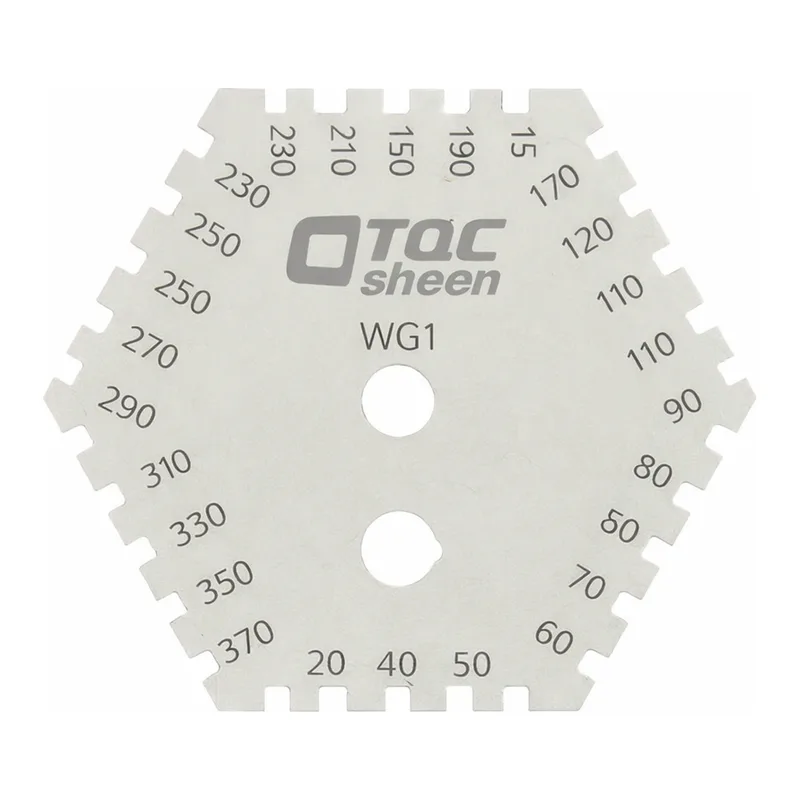AS ONE Square Wet Film Thickness Gauge, 각형 웨트 필름 두께 게이지