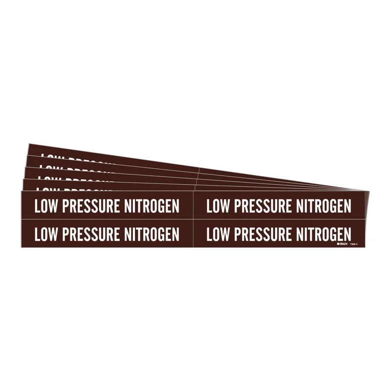 Brady LOW PRESSURE NITROGEN Pipe Marker