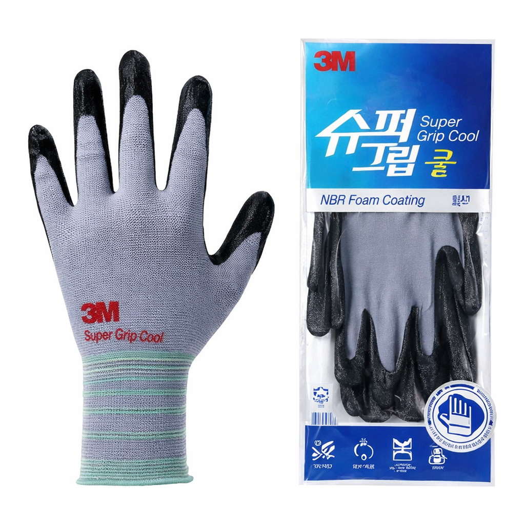 OFFICENEX [장기품절]
[P]NBR 폼 코팅 장갑 (Super Grip COOL/L/10컬레/3M)