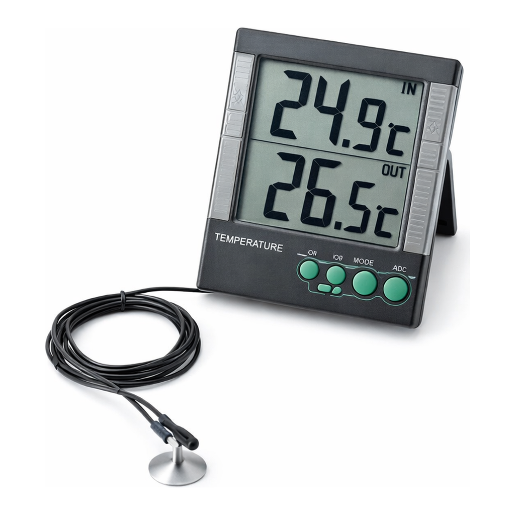 AS ONE Large Display Thermometer with Alarm(Traceable), 경보식 대화면온도계