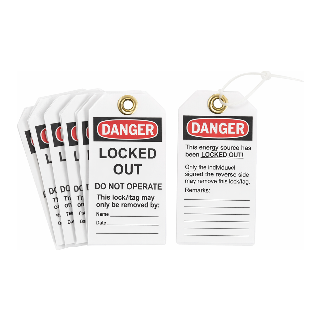Brady DANGER Do Not Operate Energy Source Lockout Tagout Tags