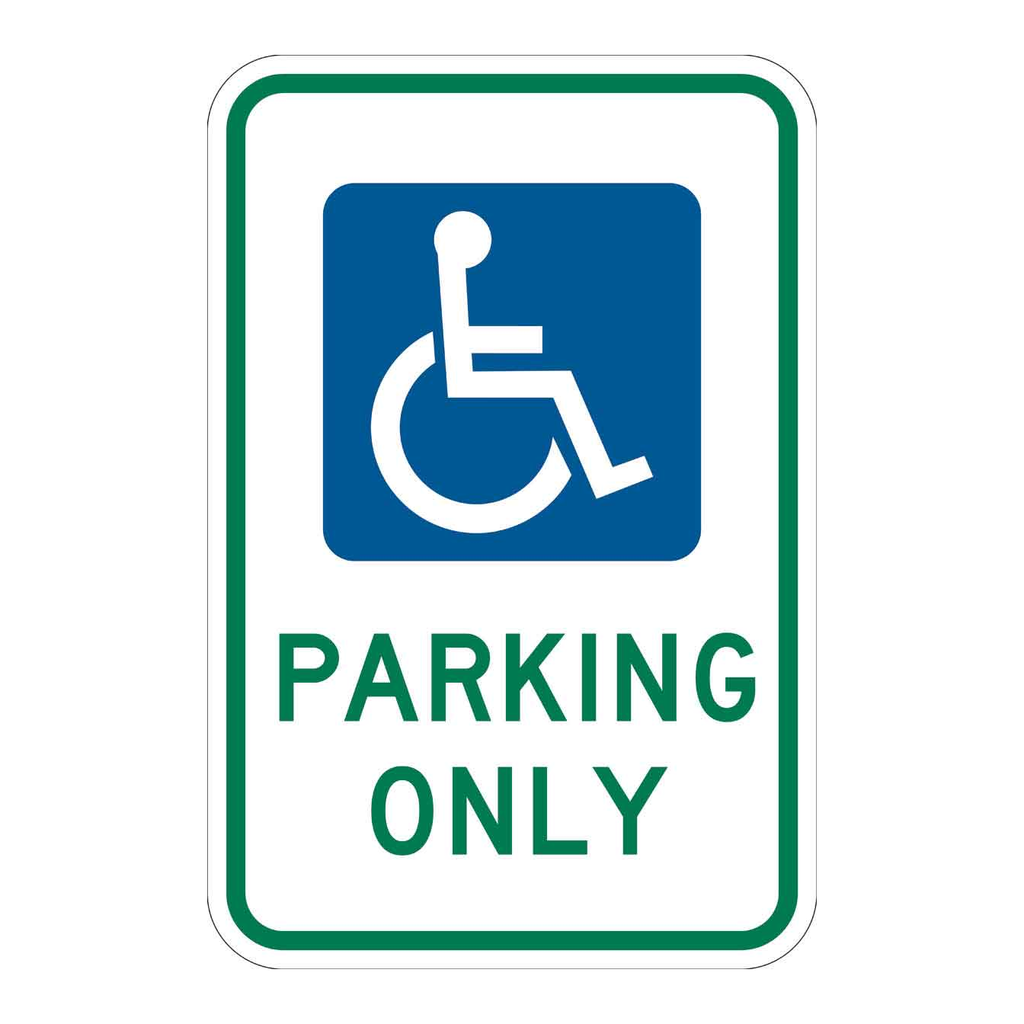 Brady Parking Only Sign