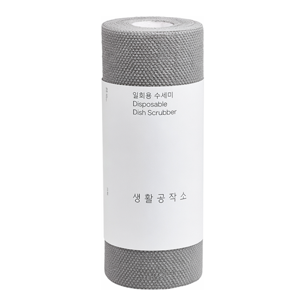 OFFICENEX 생활공작소 일회용 수세미 (60매/그레이)