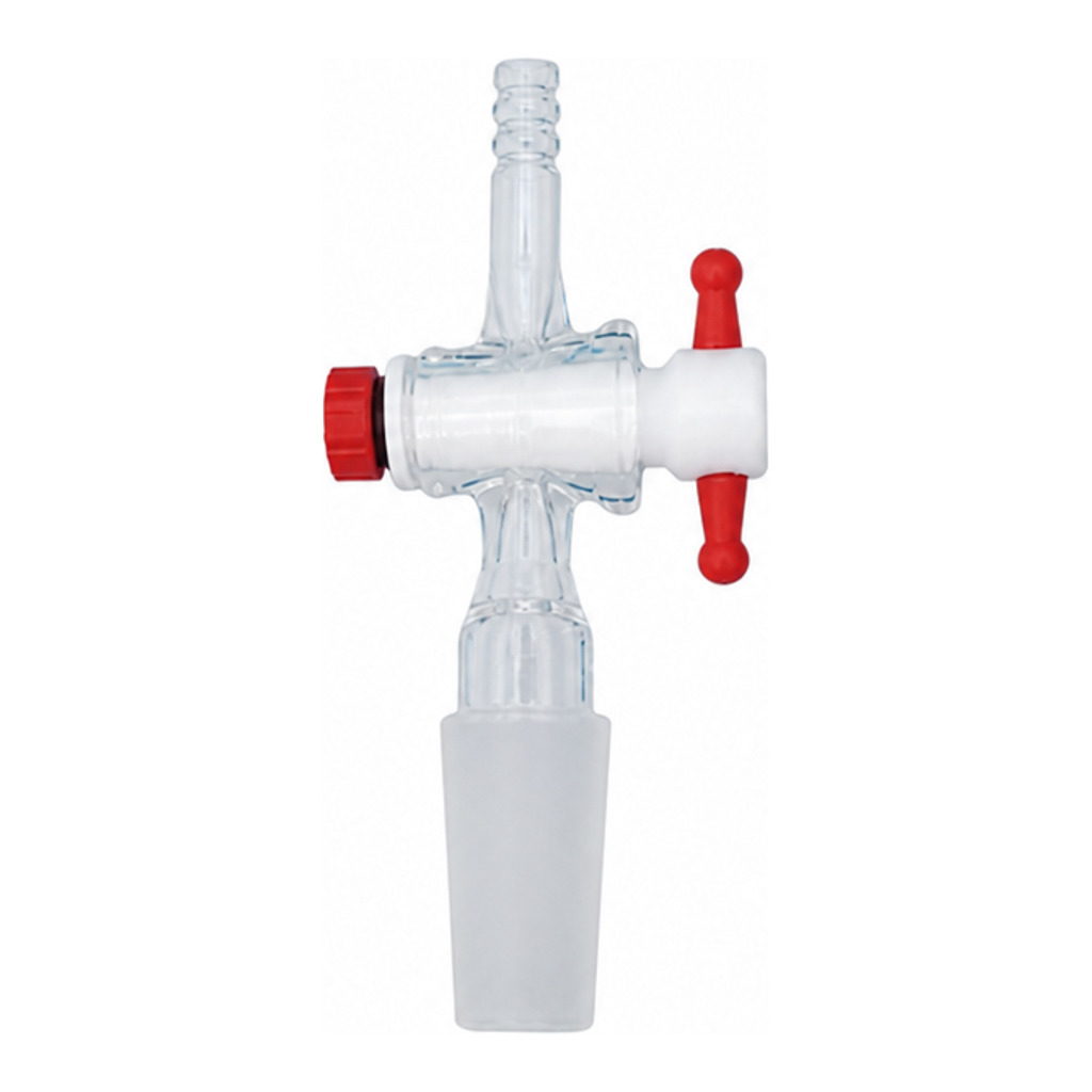 직선형 진공 테프론콕크 어댑터 (Adapter, Vacuum, Straight type, Teflon cock)
