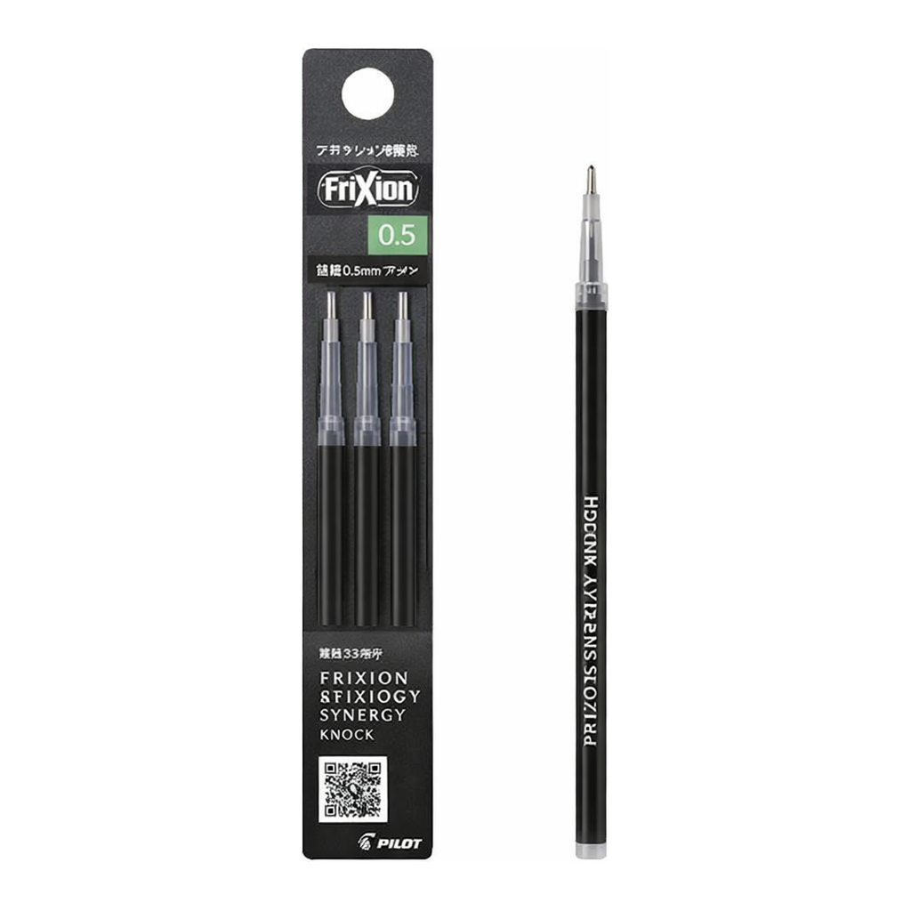 OFFICENEX 프릭션 시너지노크 0.5 리필심 3본입 블랙(3B)LFRF-153
