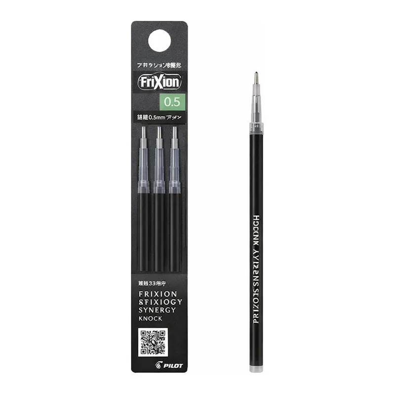 OFFICENEX 프릭션 시너지노크 0.5 리필심 3본입 블랙(3B)LFRF-153