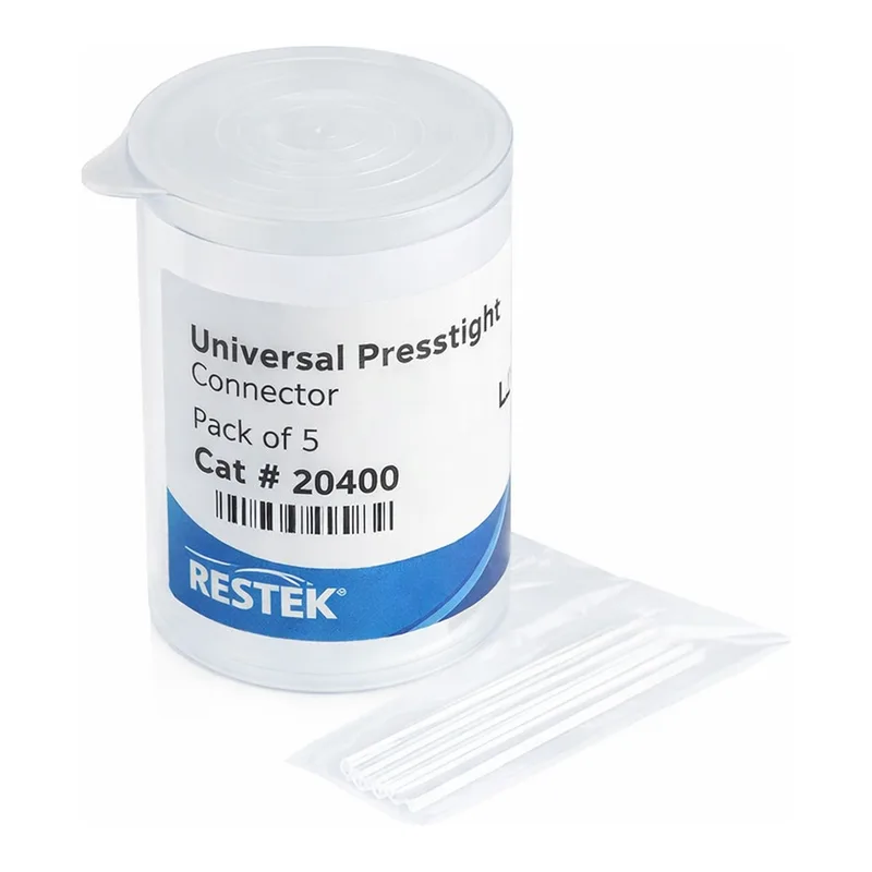 Restek Connector, Presstight, Universal, Pack of 5