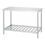 AS ONE Stainless Steel Work Bench (Drainboard Shelf Type), 스테인리스 작업대(드레인보드 선반 타입)