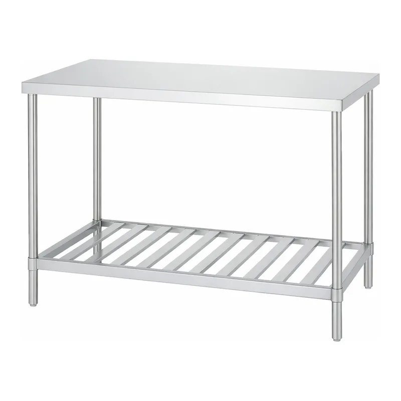 AS ONE Stainless Steel Work Bench (Drainboard Shelf Type), 스테인리스 작업대(드레인보드 선반 타입)