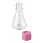 AS ONE Violamo Disposable Sterilized Erlenmeyer Flask 125 mL Bent Filter Cap, 24 Pieces