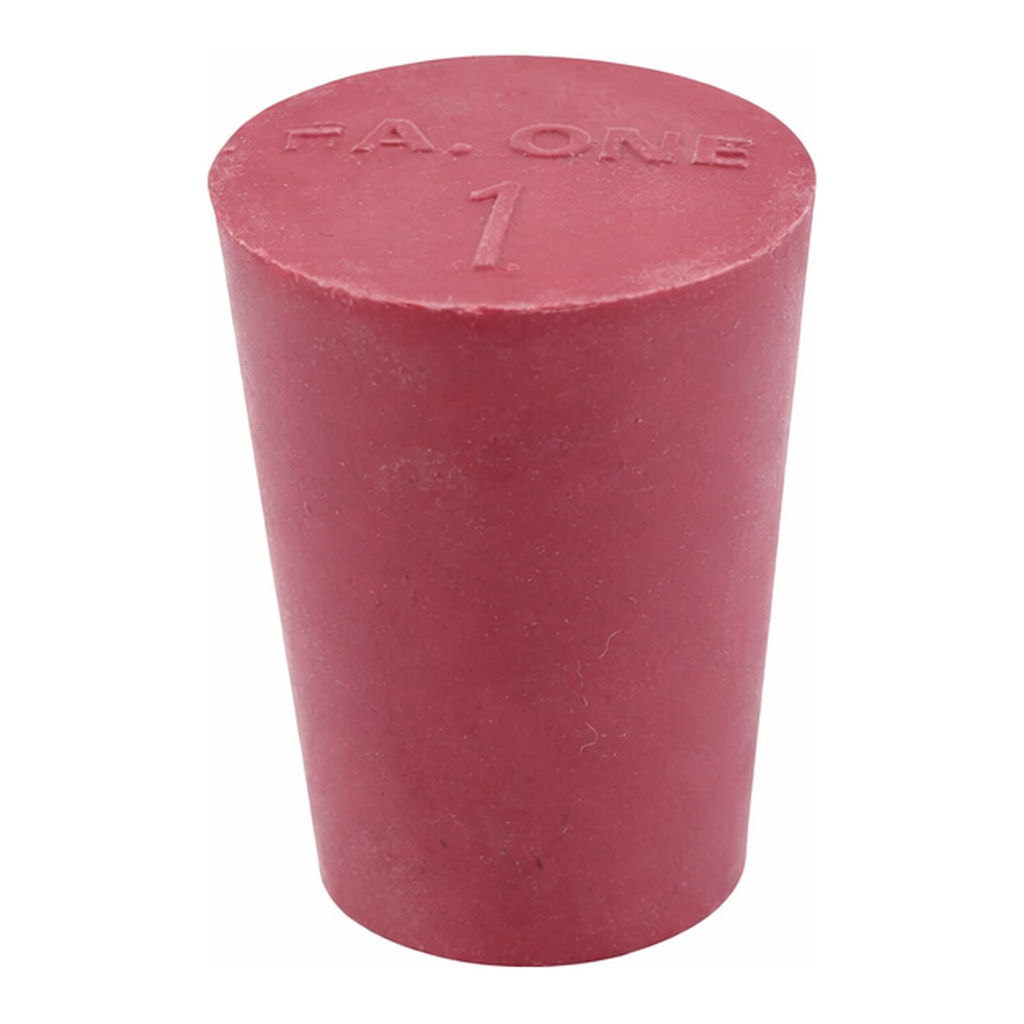 AS ONE LABORAN Red Rubber Plug 11 Pcs