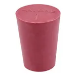 AS ONE LABORAN Red Rubber Plug 11 Pcs